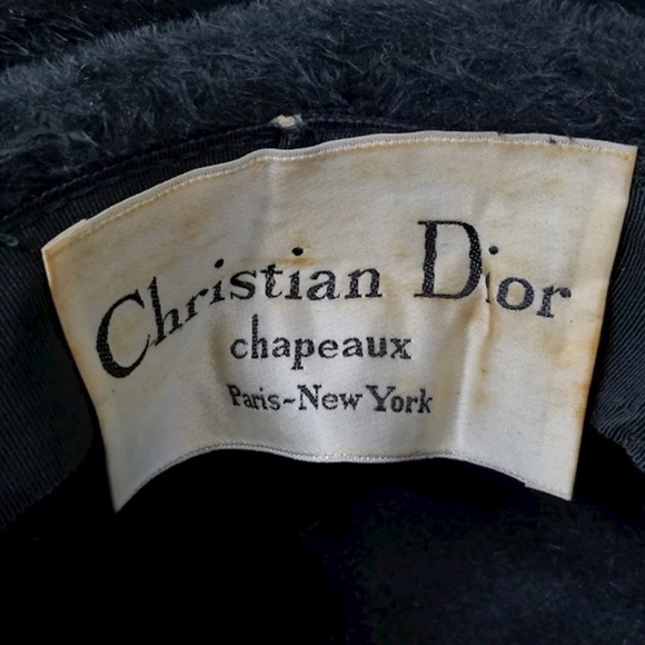 Vintage Christian Dior Black Hat main image 7